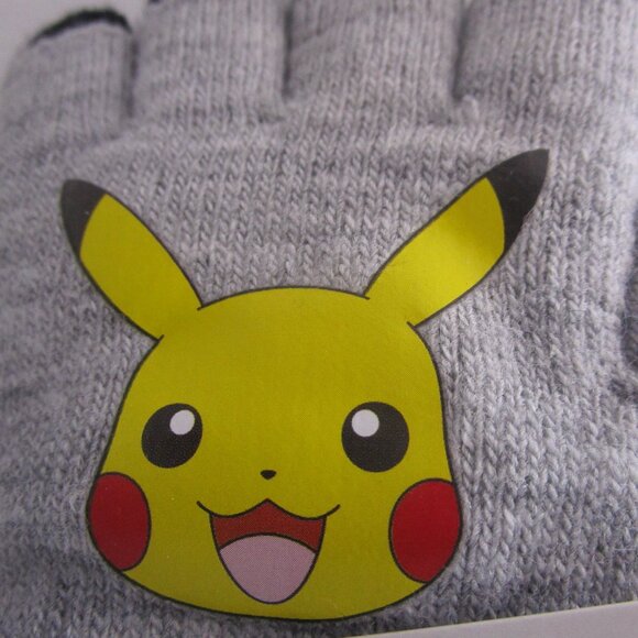 H&M Kids Toddler Pokémon gloves grey black NWT - Picture 6 of 8